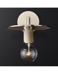 Бра Rh Utilitaire Knurled Disk Shade Sconce Silver 44 55 123283 22 Imperiumloft