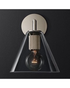 Бра Rh Utilitaire Funnel Shade Single Sconce Silver 44 544 123271 22 Imperiumloft