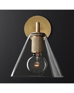 Бра Rh Utilitaire Funnel Shade Single Sconce Brass 44 542 123270 22 Imperiumloft