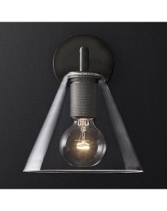 Бра Rh Utilitaire Funnel Shade Single Sconce Black 44 543 123269 22 Imperiumloft