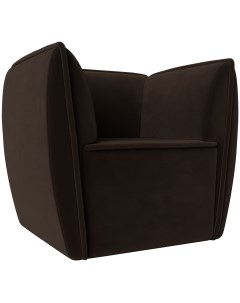 Кресло Бергамо микровельвет коричневый 112006 Лига диванов