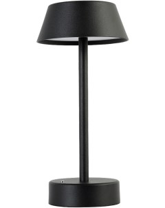 Интерьерная настольная лампа светодиодная с выключателем и аккумулятором SANTA LG1 BLACK Crystal lux