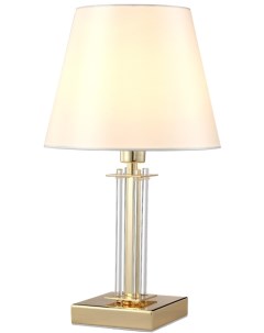 Интерьерная настольная лампа NICOLAS LG1 GOLD WHITE Crystal lux