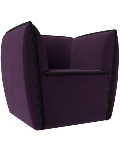 Кресло Бергамо основа велюр фиолетовый кант велюр черный 111989 Лига диванов