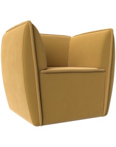 Кресло Бергамо микровельвет желтый 112002 Лига диванов