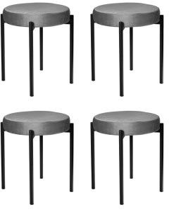 Комплект стульев табуретов серый Bradex home