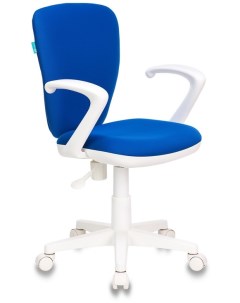 Кресло детское KD W10AXSN синий 26 21 крестовина пластик белый Бюрократ