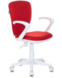 Кресло детское KD W10AXSN красный 26 22 крестовина пластик белый Бюрократ