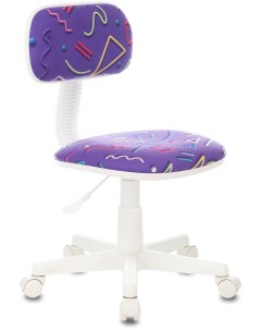 Кресло детское CH W201NX фиолетовый Sticks 08 крестовина пластик Бюрократ