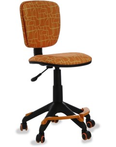 Кресло детское CH 204 F оранжевый жираф крестовина пластик подст для ног Бюрократ