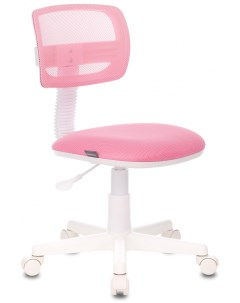Кресло детское CH W299 розовый TW 06A TW 13A сетка ткань крестовина пластик пластик белый Бюрократ