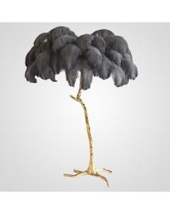 Торшер страусиные перья Feather Lamp A Modern Grand Tour черный 189584 22 Imperiumloft