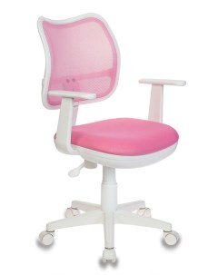 Кресло детское Ch W797 розовый сиденье розовый TW 13A сетка ткань крестовина пластик пластик белый Бюрократ