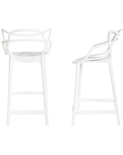 Комплект из 2 х стульев полубарных белый Bradex home