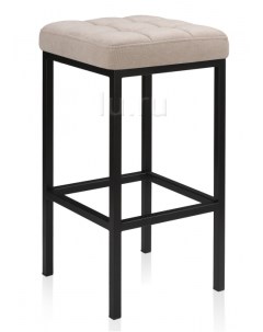 Барный стул Лофт ткань канди крем черный матовый 432936 Woodville