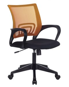 Кресло CH 695N оранжевый TW 38 3 сиденье черный TW 11 сетка ткань крестовина пластик Бюрократ