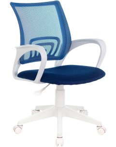 Кресло CH W695NLT темно синий TW 05N TW 10N сетка ткань крестовина пластик пластик белый Бюрократ