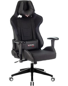 Кресло игровое VIKING 4 AERO Edition черный текстиль эко кожа с подголов крестовина пластик Zombie