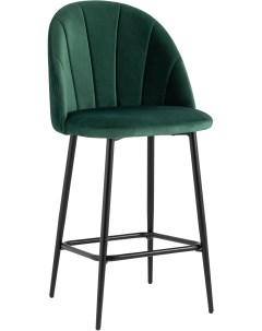 Стул полубарный Логан велюр зелёный УТ000035465 Stool group