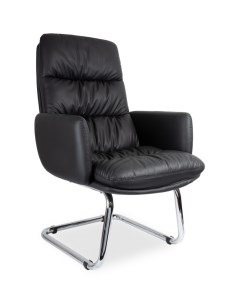 Дизайнерское кресло посетителя бизнес класса CLG 625 LBN C Black College