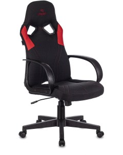 Кресло игровое RUNNER черный красный текстиль эко кожа крестовина пластик Zombie