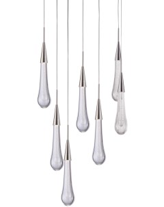 Подвесной светильник светодиодный MD2060-7A satin nickel Pour Delight collection