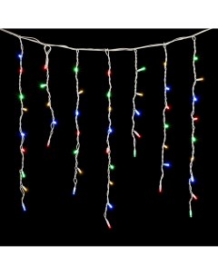 Гирлянда Бахрома 3,2 x 0,9 м Разноцветная 220В, LED, Провод Белый Каучук, IP65 LL168-8-2M Laitcom