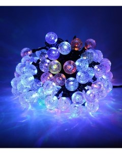 Гирлянда «Шарики» 10м Разноцветная 9В, Диаметр Шарика 23мм, LED, Провод Черный ПВХ, IP54 Laitcom