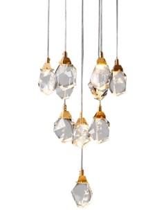 Подвесной светильник светодиодный MD 020B 11 Crystal rock gold Delight collection