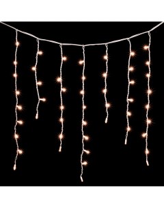 Гирлянда Бахрома 3,2 x 0,9 м Экстра Тепло-Белая 220В, LED, Провод Белый Каучук, IP65 LL168-8-2EWW Laitcom