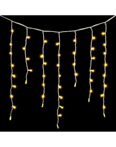 Гирлянда Бахрома 3,2 x 0,9 м Тепло-Белая 220В, LED, Провод Белый Каучук, IP65 LL168-8-2WW Laitcom