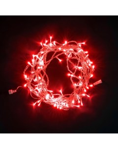 Гирлянда на елку Нить 10м Красная 220В, LED, Провод Прозрачный ПВХ, IP54 Laitcom