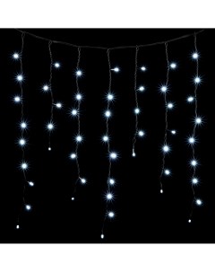 Гирлянда Бахрома 3,2 x 0,9 м Белая 220В, LED, Провод Черный Каучук, IP65 LL168-1-2W Laitcom