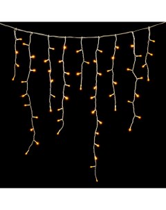 Гирлянда Бахрома x 0,9 м Желтая 220В, LED, Провод Прозрачный Силикон, IP65 ECC348-10-2Y Laitcom