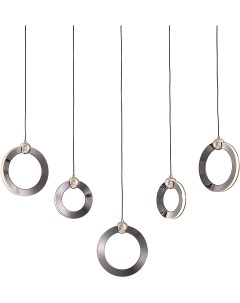 Подвесной светильник светодиодный P0675-5B P0675 pearl black кольцо Delight collection