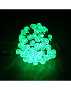 Гирлянда «Шарики» 10м Зеленая 9В, Диаметр Шарика 23мм, LED, Провод Черный ПВХ, IP54 Laitcom