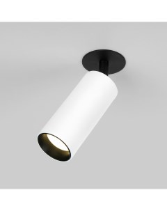 Точечный светильник встраиваемый белый черный 10W 4200K 25052 LED Diffe белый чёрный Elektrostandard
