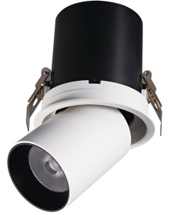Встраиваемый светильник светодиодный DA3003RR white black 3003 Delight collection