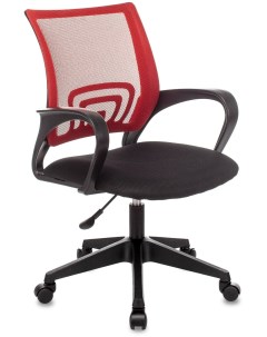 Кресло офисное сетка ткань красный Stool Group Topchairs