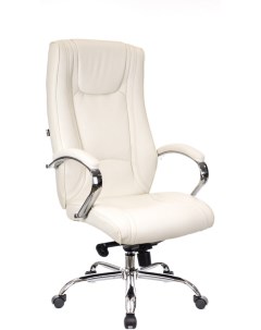Компьютерное кресло для руководителя экокожа кремовый Everprof