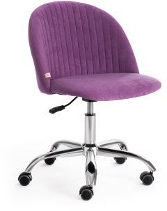Кресло компьютерное со средней спинкой велюр vivaldi, лаванда Tetchair