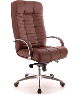 Компьютерное кресло кожа коричневый Everprof