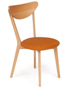 Стул мягкое сиденье цвет сиденья Оранжевый Макси натуральный бук каркас бук сиденье ткань Tetchair