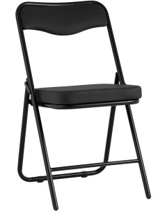 Складной стул Джонни экокожа черный каркас черный матовый УТ000035365 Stool group