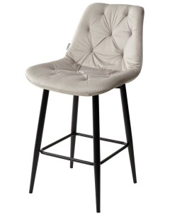 Полубарный стул G062 37 светло серый велюр H 65cm 2 шт М-city