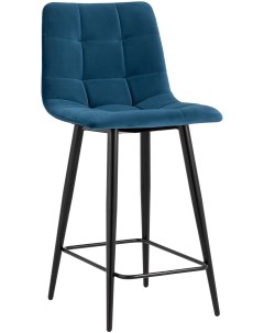 Стул полубарный Джанго велюр синий высота сиденья 60 см УТ000035295 Stool group
