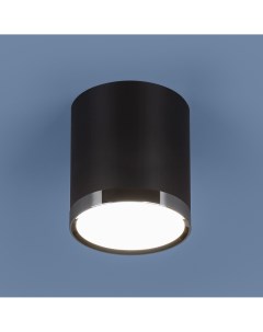 Светодиодный накладной светильник DLR024 6W 4200K черный матовый DL Elektrostandard