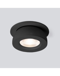 Встраиваемый светильник светодиодный черный 8W 4200К 25080 LED Pruno чёрный Elektrostandard