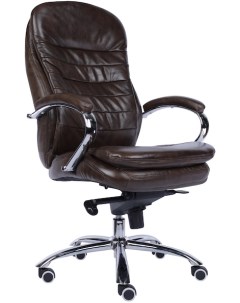 Компьютерное кресло для руководителя кожа коричневый Everprof