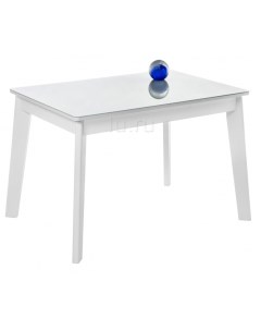 Стеклянный стол Арья белый белая шагрень 462408 Woodville